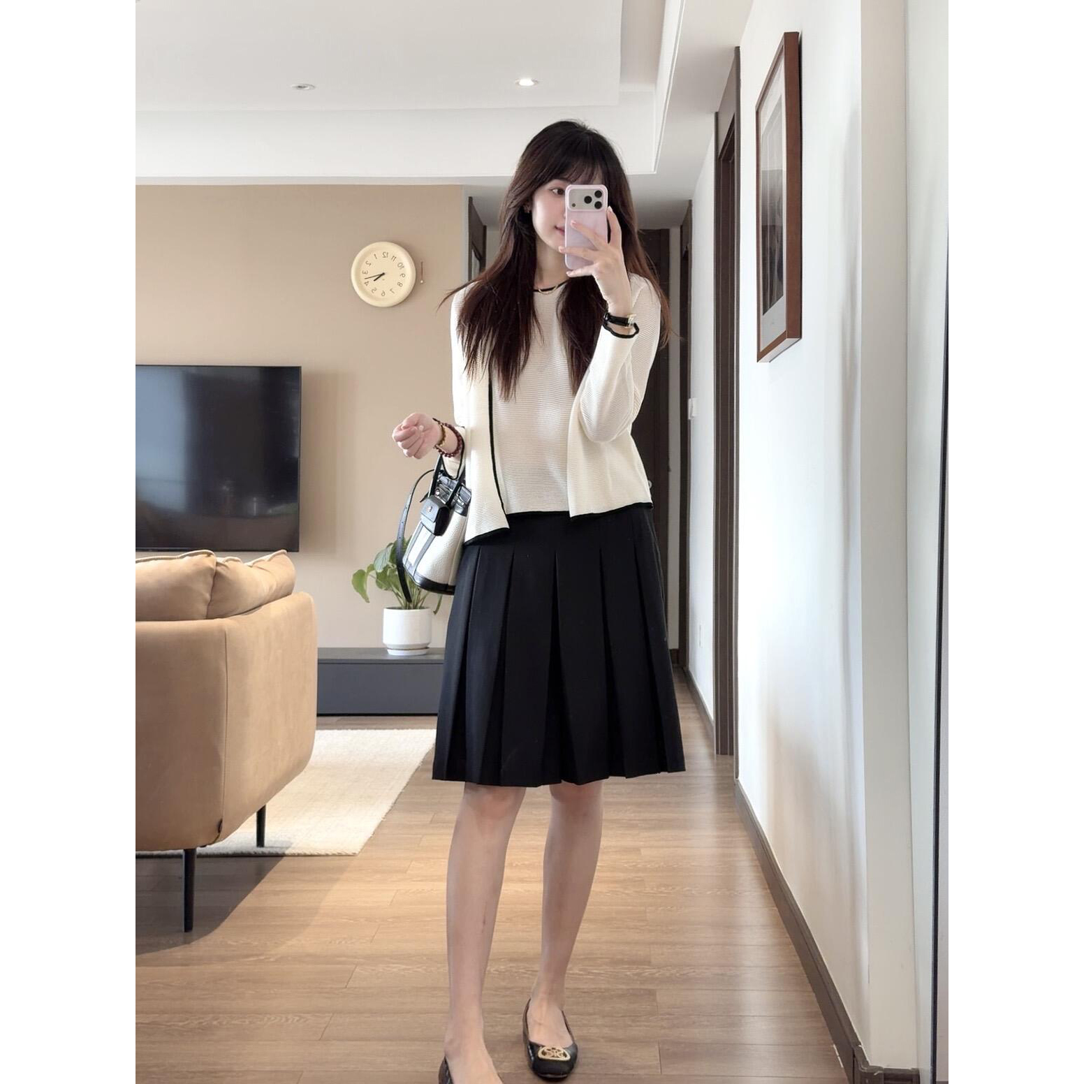 Women's Knit Two-Piece Set Long Sleeve Cardigan Top Vest Fall 2026 - Image 5