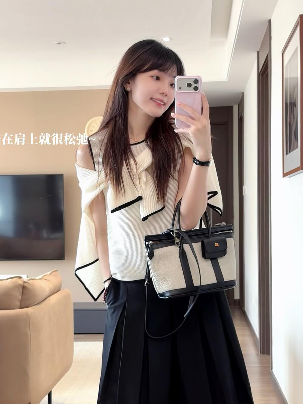 Women's Knit Two-Piece Set Long Sleeve Cardigan Top Vest Fall 2026 - Image 2